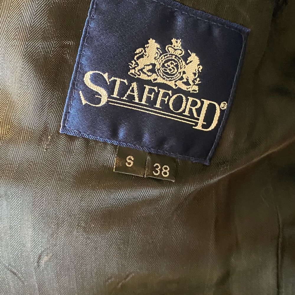 Stafford Classic Black Women's Trench Coat - Picture 2 of 4